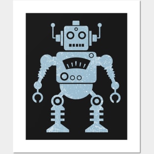 VINTAGE ATOMIC ROBOT Posters and Art